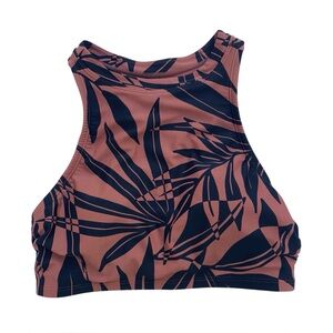 All in Motion Orange and Black Bikini Top with Racerback